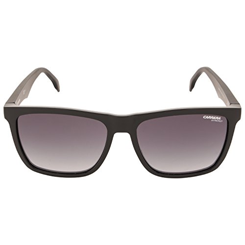 Carrera Men's Ca5041s Rectangular Sunglasses, Black/Dark Gray Gradient, 56 mm