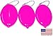 3 Oval Squeeze Coin Holders-Holds Coins and Small item plus Keys