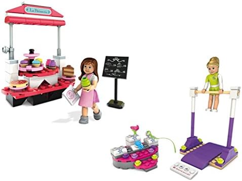American Girl Mega Bloks McKenna's Gymnastics Training and Grace's Pastry Cart Bundle Set