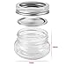 KAMOTA Mason Jars 4 oz With Regular Silver Lids and Bands, Ideal for Jam, Honey, Wedding Favors, Shower Favors, Baby Foods, DIY Spice Jars, 24 PACK, 30 Whiteboard Labels Included