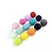 500pc 12mm Silicone Beads Loose Teething Chew Jewelry Teething Necklace Teether Toy DIY Supplies