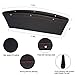 AMOYON Car Gap Filler, 2 Pack Premium Leather Seat Gap Pockets for Car Console Organizer Seat Side Storage Box Holding Phone Sunglasses Keys, Black