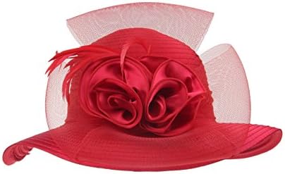 Lady's Kentucky Derby Dress Church Cloche Hat Bow Bucket Wedding Bowler Hats