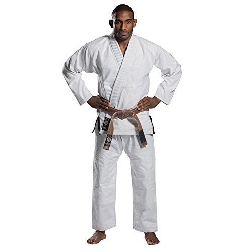 Ronin Plain BJJ Gi - Professional Brazilian Jiu Jitsu Uniform - Light 100% Quality Pre Shrunk Cotton - 420 GSM Pearl Wave Material for Men & Women