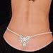joylive Sexy Glittery Rhinestone Gem Butterfly Body Jewelry Belly Waist Belly Chain Dance Bridal Wedding