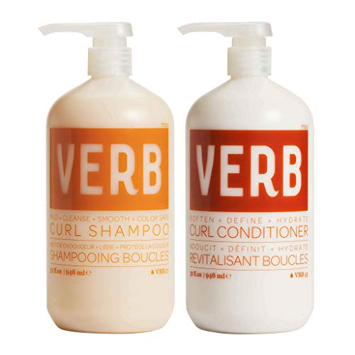 Verb Curl Shampoo & Conditioner Duo Mild, Cleanse, Smooth and Color