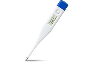 Berrcom Digital Thermometer for Adults, Kids, and Babies, Oral Rectal Underarm Medical Thermometer with Fever Alarm and C/F Switchable
