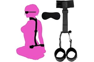 Sex Tie Downs Ankle Wrist Cuffs Restraints Sex Bed Set Hog Tie Bondaged Kit Women's Sex Resistant for Legs and Arm on Bed Res