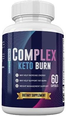Complex Keto Burn Pills for Weight Management 800 mg, Complex Keto Burn Diet Supplement for Energy Focus - Exogenous Ketones for Rapid Ketosis - Ketogenic BHB for Men Women (60 Capsules)