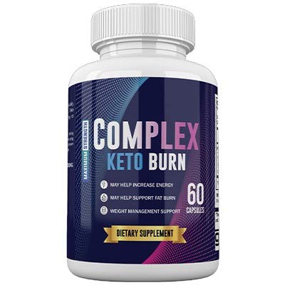Complex Keto Burn Pills for Weight Management 800 mg, Complex Keto Burn Diet Supplement for Energy Focus - Exogenous Ketones for Rapid Ketosis - Ketogenic BHB for Men Women (60 Capsules)