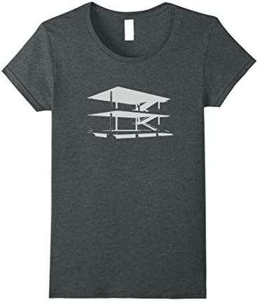 Womens Domino - Le Corbusier Tshirt Large Dark Heather