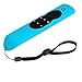 [2 Pack] Anti-Slip Shockproof Silicone Remote Case Cover with Lanyard for Fire TV with 4K Alexa Voice Remote (2017 Edition) (2nd Gen) / Fire TV Stick Alexa Voice Remote (Green + Turquoise)