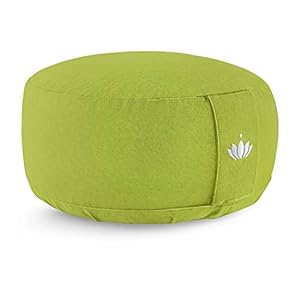 Lotuscrafts Meditation Cushion LOTUS – Height 15 cm – Spelt Filling – Washable Cover Organic Cotton – Floor Cushion Meditation – Yoga Cushion – Meditation Pillow – Yoga Pillow – GOTS Certified