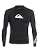 Quiksilver Men's All Time Long Sleeve Surf Tee Rashguard, Black, X-Large