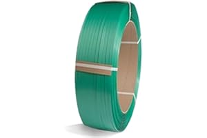 COMPLETE PACKAGING PRODUCTS CPP (1/2" x .028" x 7200') Polyester Embossed Strapping, ASTM Approved, 16 x 6 Core, Average Break Strength: 800 lbs, Water, UV, and Rust Resistance