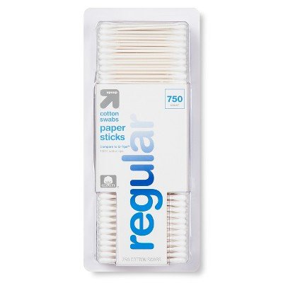 Regular Cotton Swabs Paper Sticks - 750ct -up & up153;