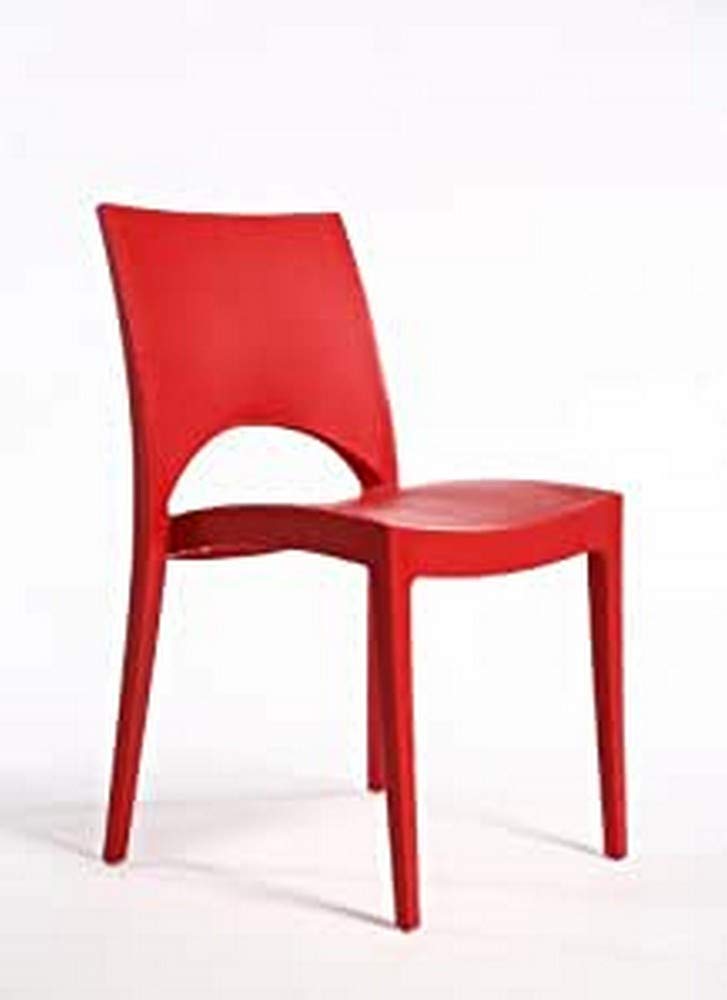 Grandsoleil Upon Paris Polypropylene Stackable Chair, 51 X 49 X 80 Cm Red
