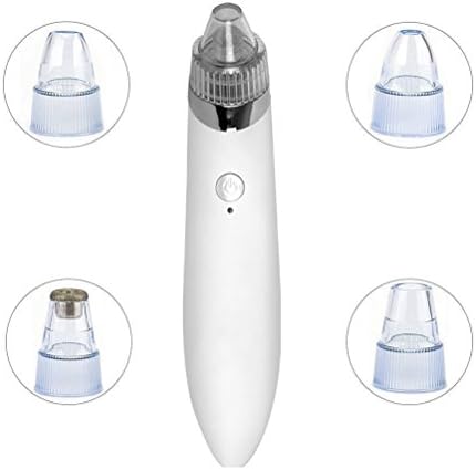 PowMax Blackhead Remover,Rechargeable Electronic Acne Remover Facial Pore Cleaner Utilizes Pore Vacuum Extraction-White