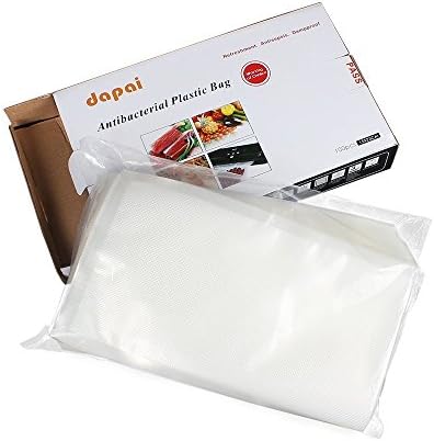 Dapai Vacuum Sealer Bags Food Saver Storage Packing Bags (20pcs, 6" X 10")