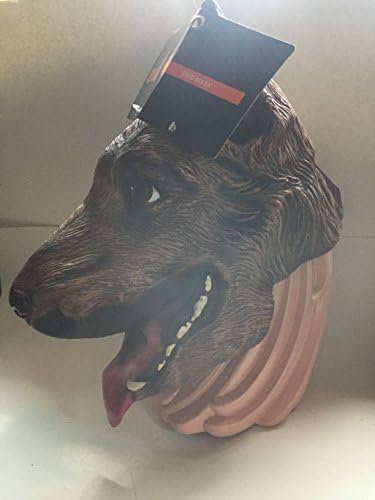 Looking spooky Panting Siberian Husky Latex Mask Malamute Wolf Dog Canine Animal Halloween