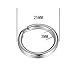VALYRIA Keychain Findings 10pcs Stainless Steel Round Split Circular Key Ring Clips,25mmx3mm