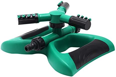 CINOTON Lawn Sprinkler Oscillating System, 360 Degree Automatic Rotating Sprinklers for Garden, Water Sprinkler System for Garden (Square)