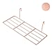 ZONYEO Straight Shelf Rack for Grid Wall Grid Panel Wall Mountable Wire Gold Wall Organizer Display Décor