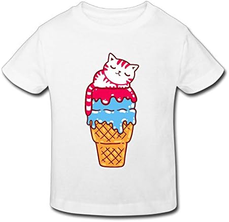Short-Sleeves Tshirt Cat and Ice Cream Cone (2-6 Years) Girls&amp;Boys