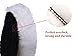 Gracefur 5 Pcs 5 Inch Lambs Wool Polishing Pads with Hook and Loop Back, Soft Sheepskin Buffing Pads for Vehicles, Boat, Furniture, Floors and So On