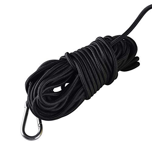 YSUCAU 30 ft Kayak Drift Anchor Tow Rope Tow Line Throw Line with EVA Buoy Steel Clips for Fishing Drift Anchors System