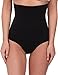 Yummie Women's Danielle High Waist Shape Thong, Black, Medium/Large