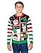 KESIS Santa Snowman Rein Deer Ugly Christmas Pullover Sweater XL Black