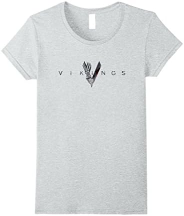 Womens "Vikings" TV Series Fan Souvenir T-Shirt XL Heather Grey