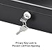 SentrySafe Black Metal Box, Locking Cash Box With Removable Money Tray, Money Holder for Cash, Locks with a Key, Small, CB-10