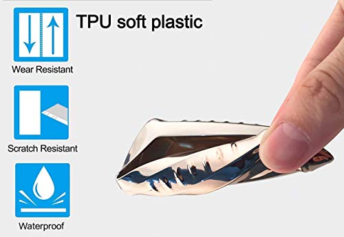 QBUC Car Key Cover for Nissan, 3 4 5 Button Case for Nissan Key Fob Cover with Key Chain, Replacement Key Fob for Infiniti Altima Maxima Murano and More (Sliver)