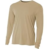 A4 Cooling Performance Long Sleeve Crew Sand XS
