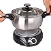 1.8L LIVEN Electric Hot Pot with Separated 304 Stainless Steel Pot Body and Adjustable Power for Shabu Shabu, Cooking Noodles, Boiling Water Small Electric Cooker 1000W 120V DHG-180F
