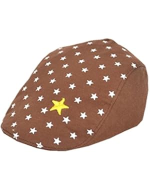 Kids Toddler Flat Peaked Hat Baseball Cap Warm Beret Cap