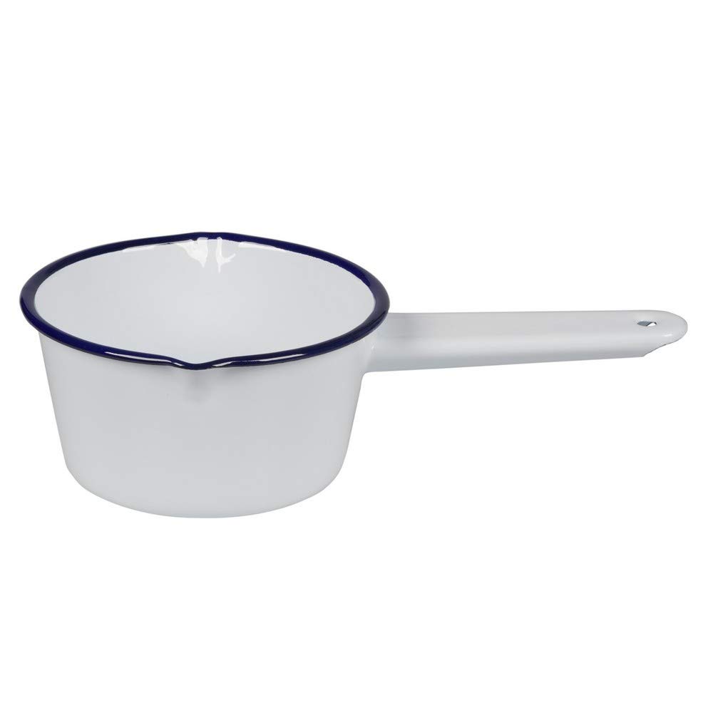 FLACON WHITE ENAMEL MILK PAN 14CM
