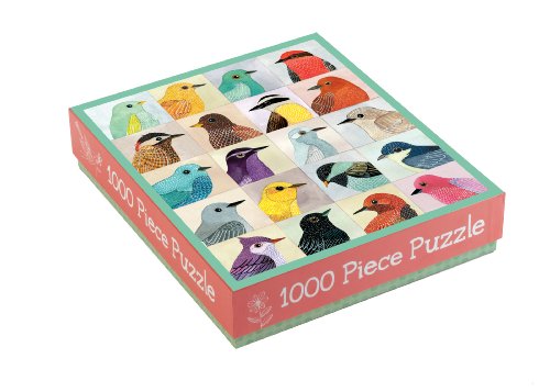 Galison Avian Friends 1000 Piece Puzzle - Finished Puzzle Measures 20' x 27' and Features 20 Fine Art Bird Illustrations