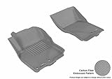 3D MAXpider Front Row Custom Fit All-Weather Floor Mat for Select Nissan Frontier Models - Kagu Rubber (Gray)