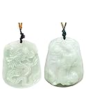 Dahlia Jadeite Certified Grade A Jade Dragon or Phoenix Pendant Necklace