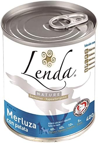 Lenda Nature Wet Food Sensitive and Hypoallergenic, 12 x 400 g Pack, Total: 4800 g