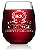 70th Birthday Gifts for Women and Men Turning 70 Years Old - 15 oz. Vintage 1950 Wine Glass - Funny Seventieth Gift Ideas, Party Decorations and Supplies for Him or Her, Husband, Wife, Mom, Dad