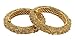 MUCH-MORE Peacock Traditional Open able Bangle with Crafting Work for Women (PB-276, 2.4)