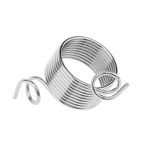 Knitting Thimble,Bagvhandbagro 5Pcs Metal Yarn Guide Knitting Thimble,Thimble Finger Ring,for Knitting Crafts Accessories Tool(Random Size) - Thumbnail 3