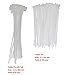 Self Adhesive Cable Tie Mounts 28mm x 28mm (Pack of 100) + 100 PCS 3 * 150mm Cable Tie + 20 PCS 3.6 * 200mm Cable Tie with Tab