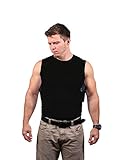 Ridge Shirt Mens Packin Tee Concealment Crew Sleeveless Black 401B