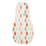 ergoPouch ErgoCocoon 1.0 TOG Swaddle and Sleep Bag, Blush Leaf, 3-12 Months