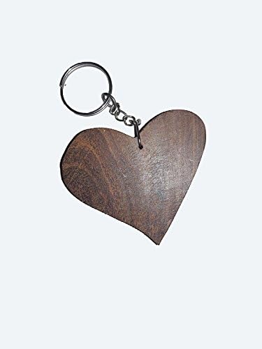 Indiacraftsoul Diwali & Christmas gift wooden heart shaped keyring